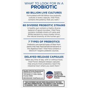 Vital Flora Ultra-Daily Probiotic+ Prebiotic 60 billion